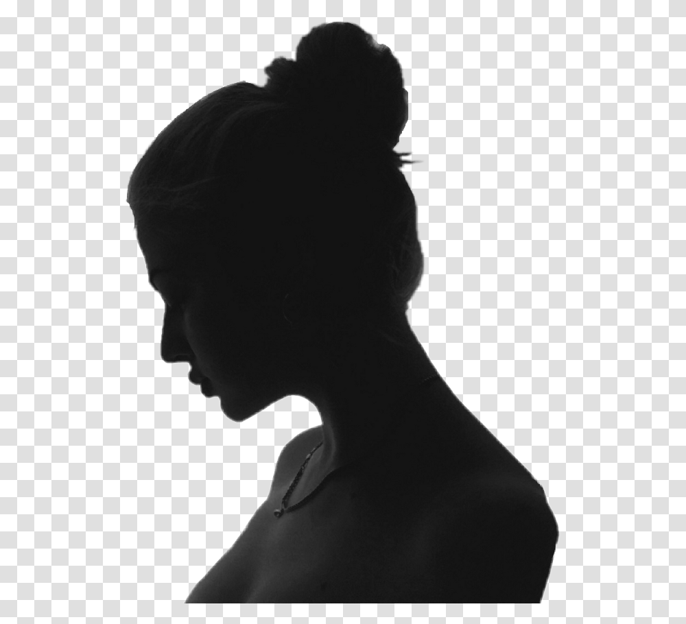 Clip Art Girl Shadow Shadow Of A Girl, Silhouette, Back, Neck, Person Transparent Png