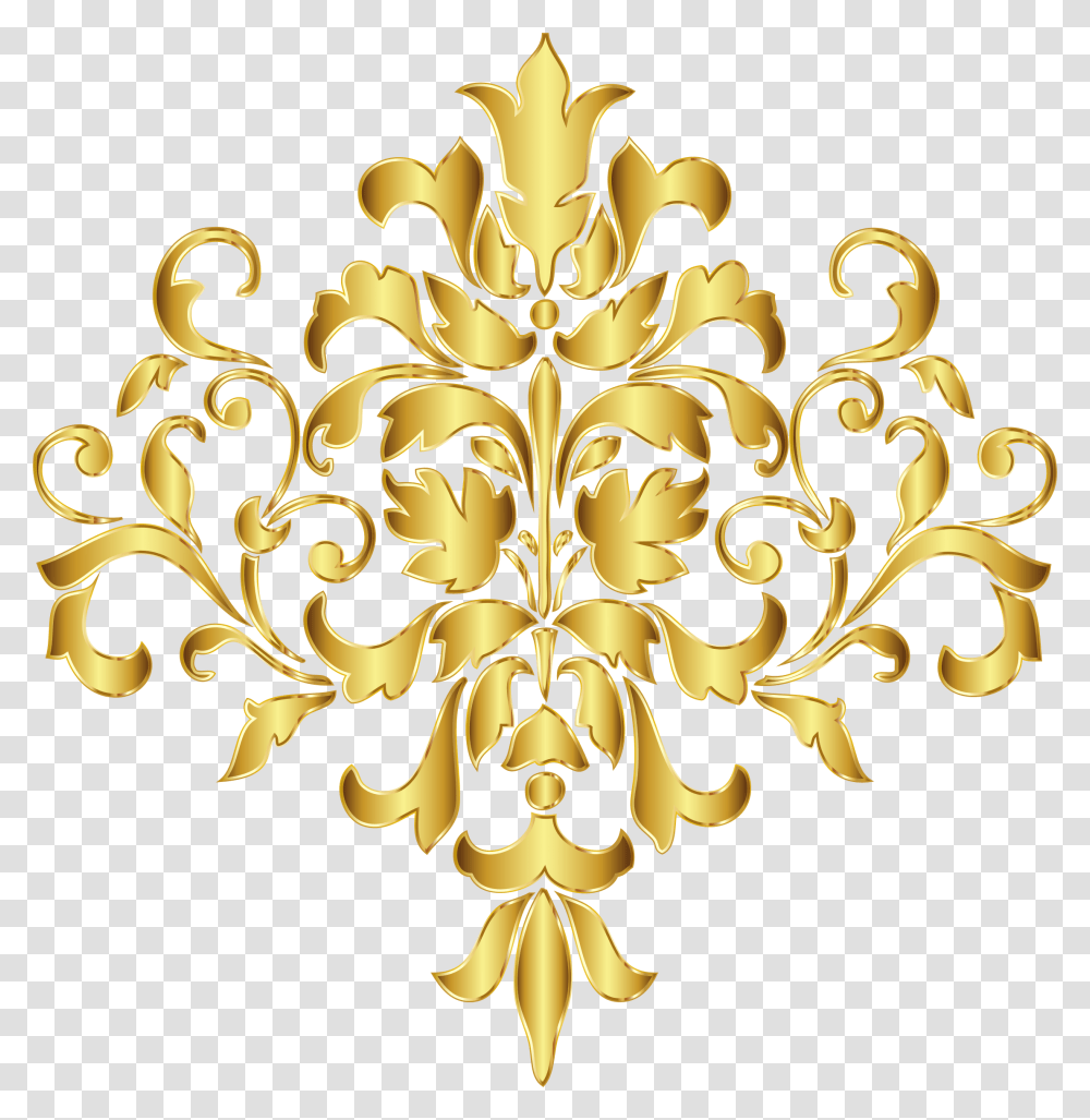 Clip Art Gold Design Background, Floral Design, Pattern, Graphics, Chandelier Transparent Png