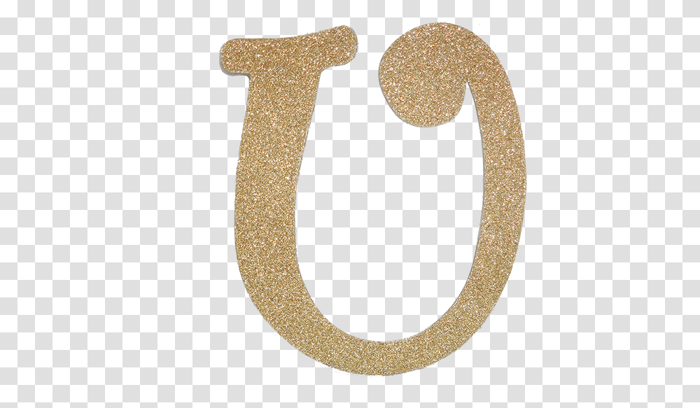 Clip Art Gold Glitter Letter Gold Glitter Letter U, Alphabet, Rug Transparent Png