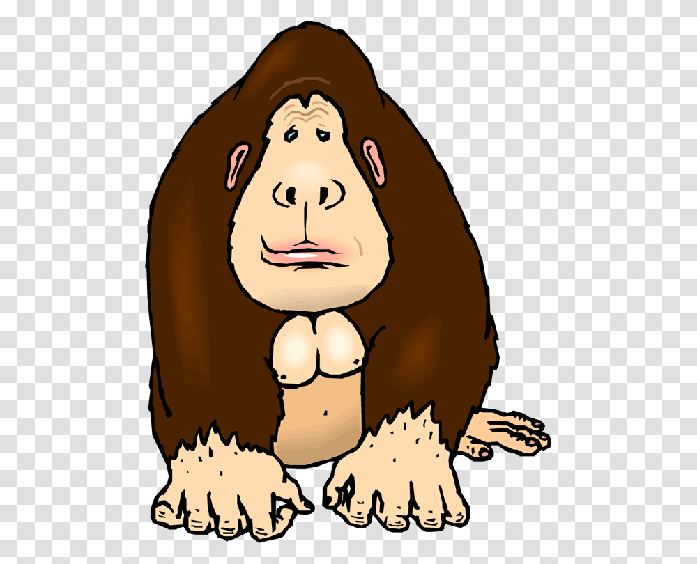 Clip Art Gorilla Image Monkey Download, Face, Head, Female, Portrait Transparent Png