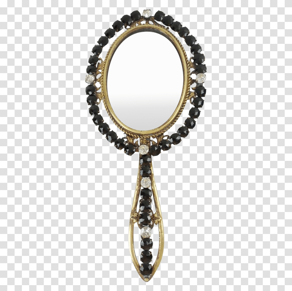 Clip Art Grandest French Jeweled Jet Locket, Mirror Transparent Png
