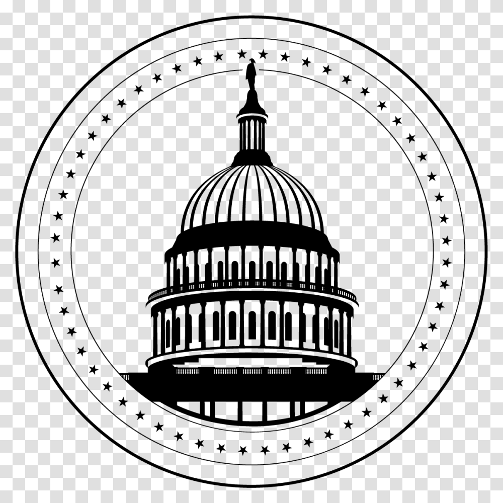 Clip Art Graphic Huge Washington Dc Capitol Clipart, Label, Logo Transparent Png