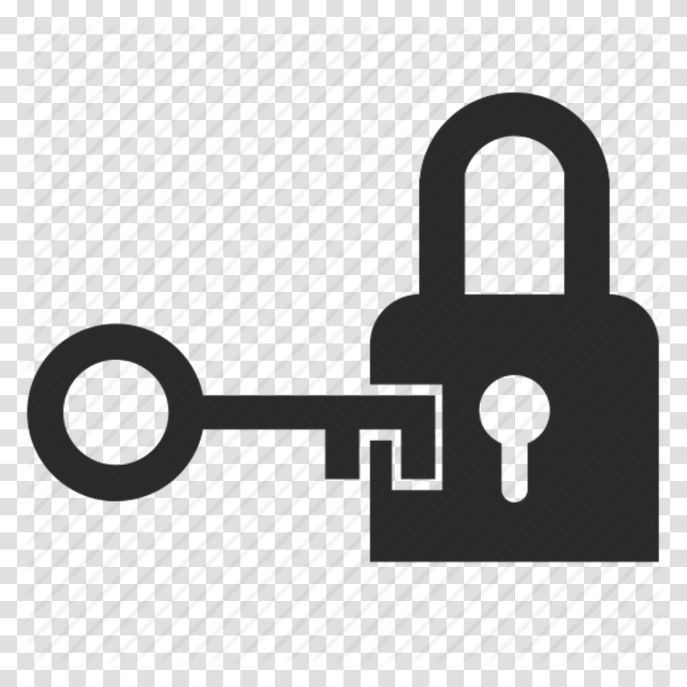 Clip Art Graphic Of A Door Knob And Keys Lock And Key Clipart, Combination Lock Transparent Png