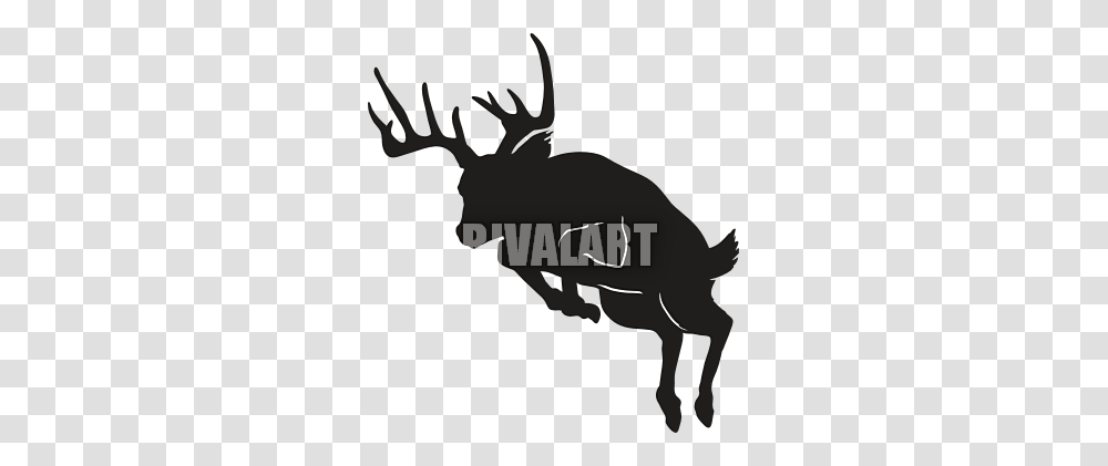 Clip Art Graphic Of An Olive Green Guy Character Hunting Deer, Moose, Wildlife, Mammal, Animal Transparent Png