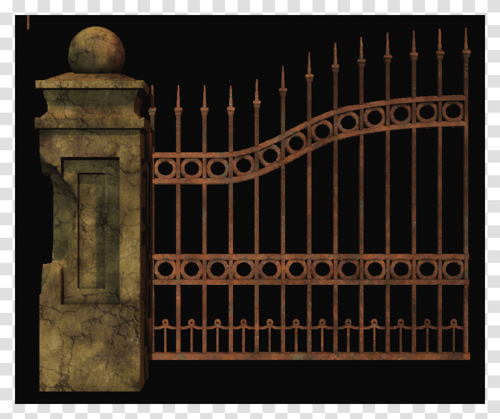 Clip Art Graveyard Gate Left Stock Transparent Png