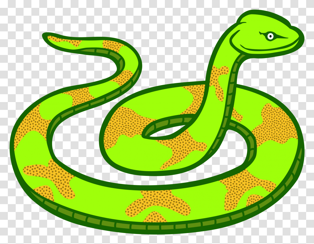Clip Art Green Snake Clipart, Reptile, Animal Transparent Png