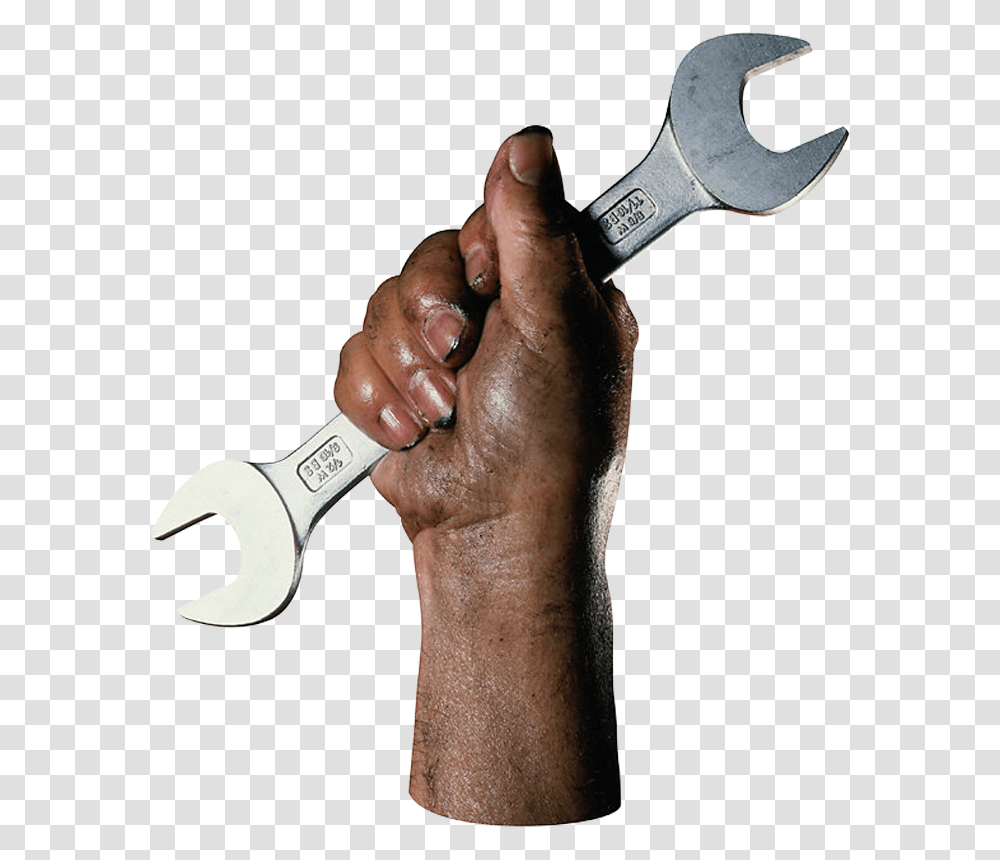 Clip Art Hand Holding Wrench Hand With Wrench, Axe, Tool, Hammer Transparent Png