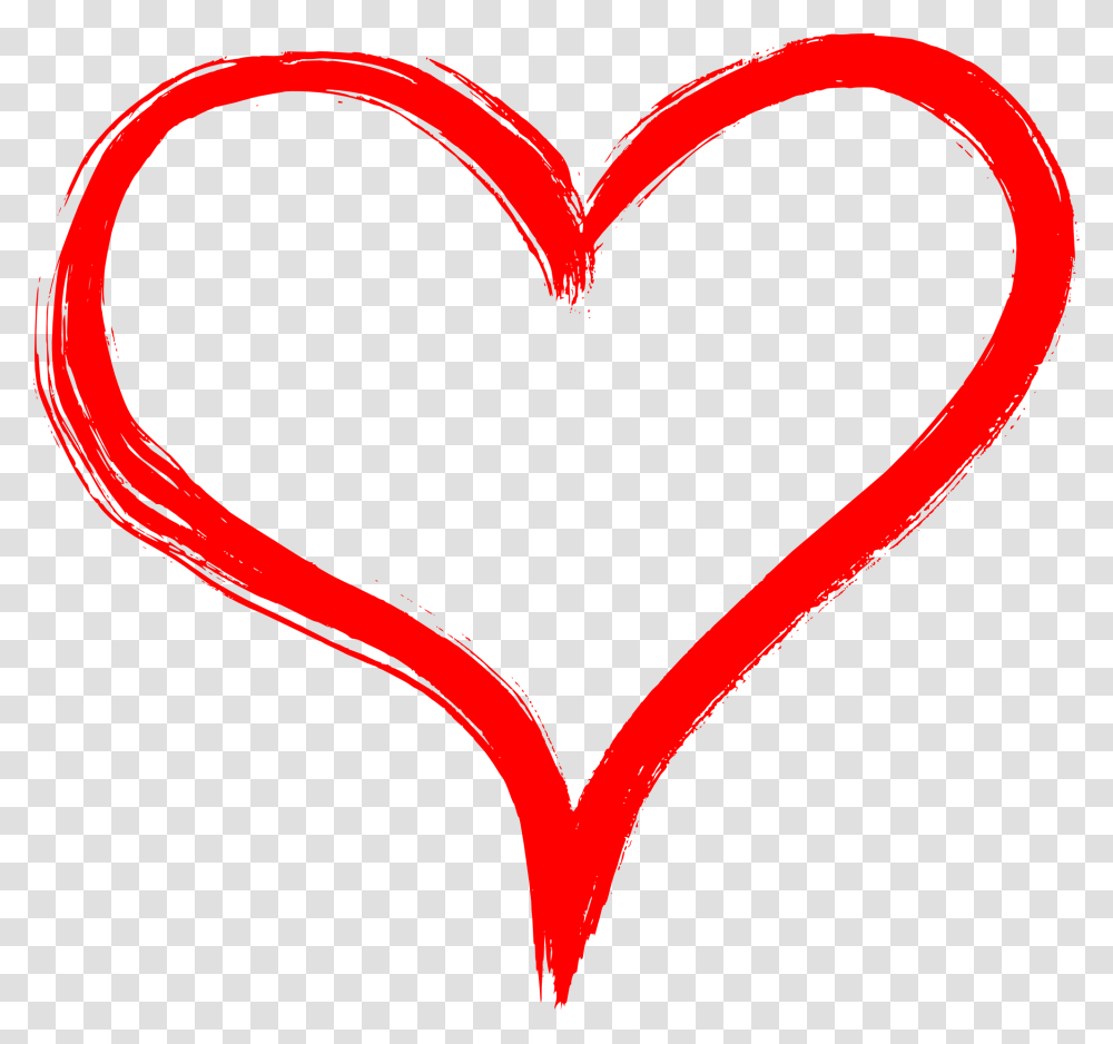 Clip Art Hand Jpg Freeuse Library Red Hand Drawn Heart, Label Transparent Png