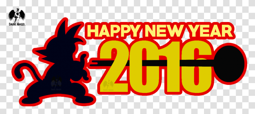 Clip Art Happy By Goku Arjundarkangel Goku Happy New Year, Label, Word, Number Transparent Png