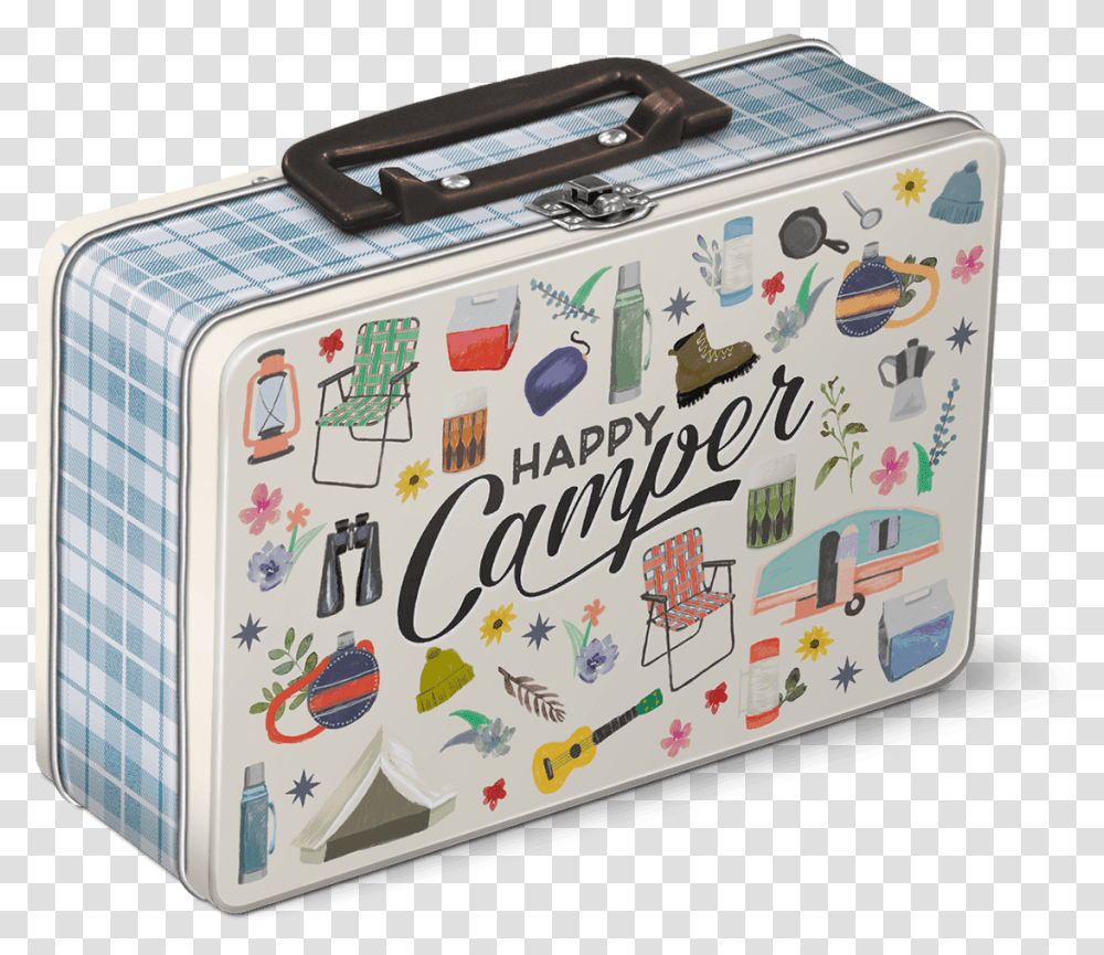 Clip Art Happy Camper Tins Molly Lunchbox Metal, First Aid, Meal, Food Transparent Png