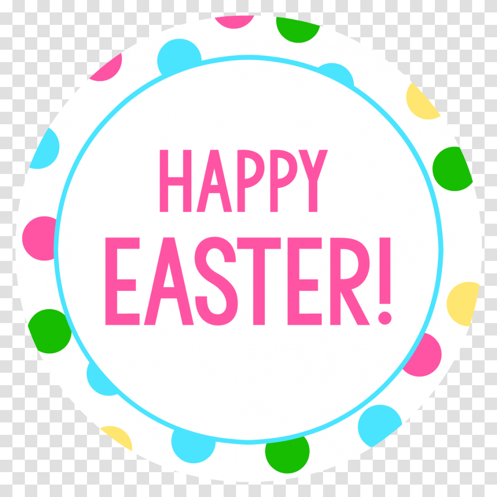 Clip Art Happy Easter Tags Circle, Label, Sticker Transparent Png