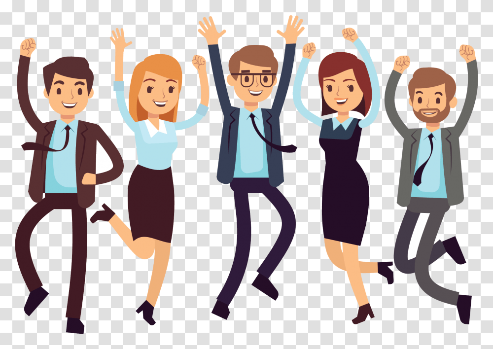 Clip Art Happy Team Healthy Employees, Person, People, Female, Girl Transparent Png