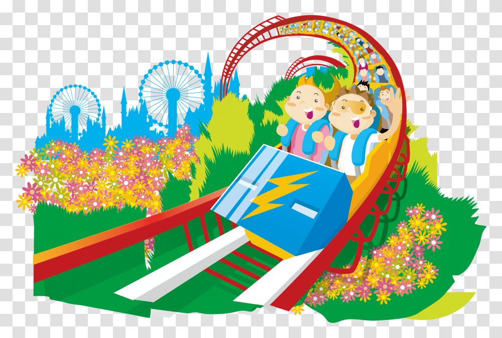Clip Art Happy Transprent Free Roller Coaster Kid Illustration, Amusement Park, Outdoors, Nature Transparent Png