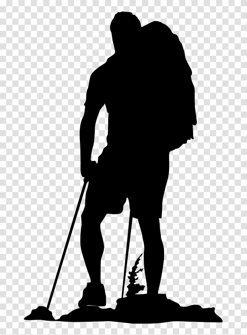 Clip Art Hiking Backpacking Vector Graphics Silhouette, Person, Human, Stick, Ninja Transparent Png