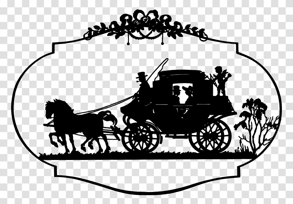 Clip Art Horse And Carriage Silhouette Clip Art Fairy Tales, Wheel, Machine, Tire, Bicycle Transparent Png