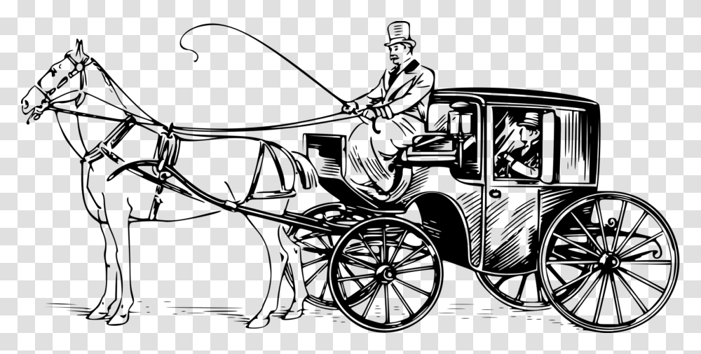 Clip Art Horse Drawn Wagon Clip Art Horse Drawn Carriage Drawing, Gray, World Of Warcraft Transparent Png