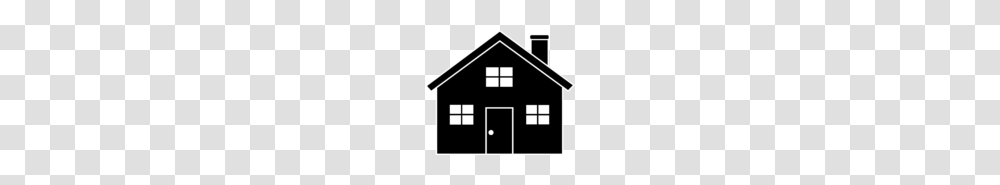 Clip Art House Black And White, Housing, Building, Cottage, Villa Transparent Png