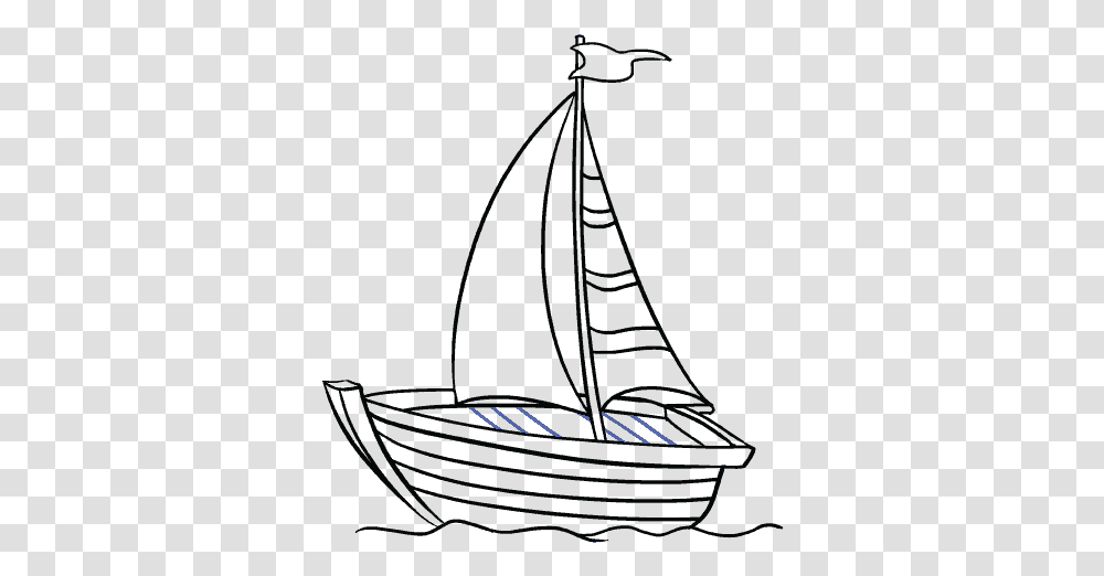 Clip Art How To Draw A Simple Boat Clipart Black And White, Apparel, Performer, Hat Transparent Png