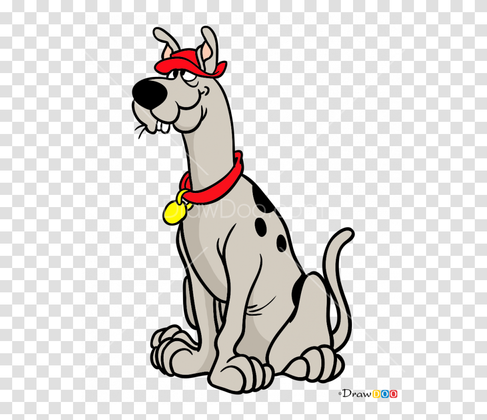 Clip Art How To Draw Dum Scooby Doo Characters Dogs, Strap, Leash, Harness, Animal Transparent Png