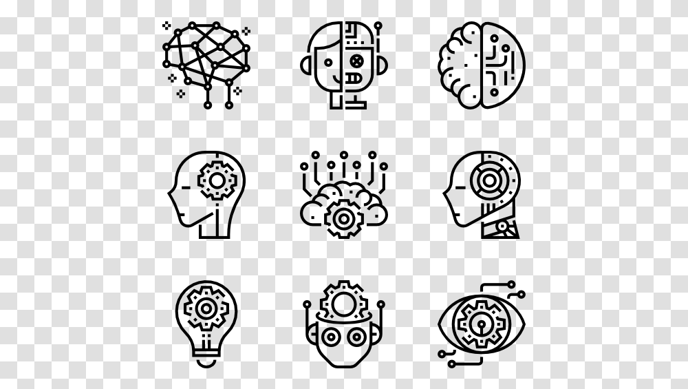 Clip Art Icons Free Vector Black And White Cute, Gray, World Of Warcraft Transparent Png