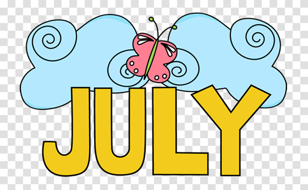 Clip Art Illustration Image July Month, Alphabet, Number Transparent Png