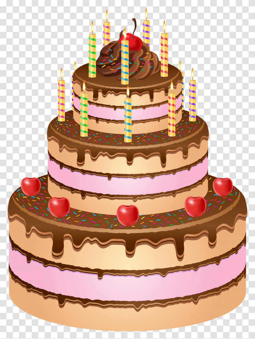 Clip Art Image Gallery Happy Birthday Cake Transparent Png