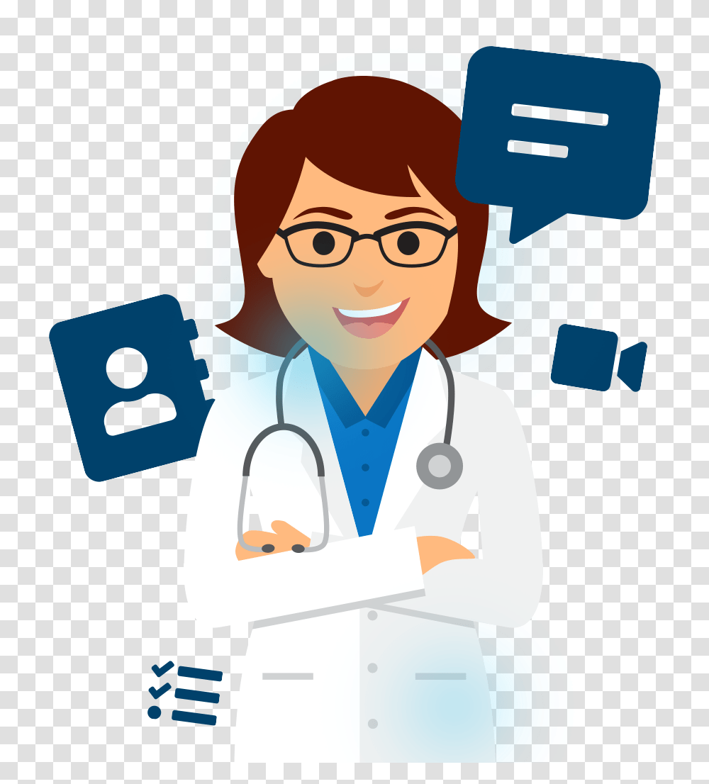 Clip Art Image Of A Doctor, Person, Human, Apparel Transparent Png