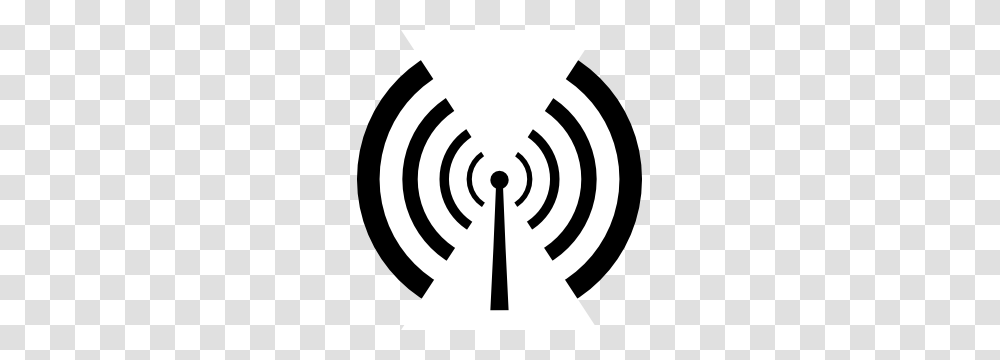 Clip Art Image Of A Radio, Electrical Device, Antenna, Stencil Transparent Png