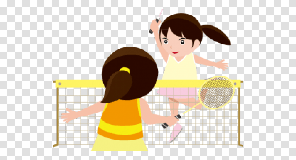 Clip Art Images Of Badminton Download Clip Art Of Badminton, Racket, Tennis Racket, Outdoors, Girl Transparent Png