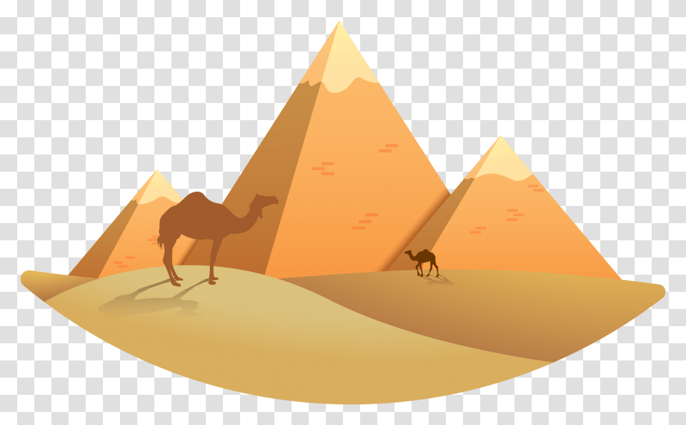 Clip Art Images Of Pyramids Pyramids Clipart, Architecture, Building, Animal, Camel Transparent Png