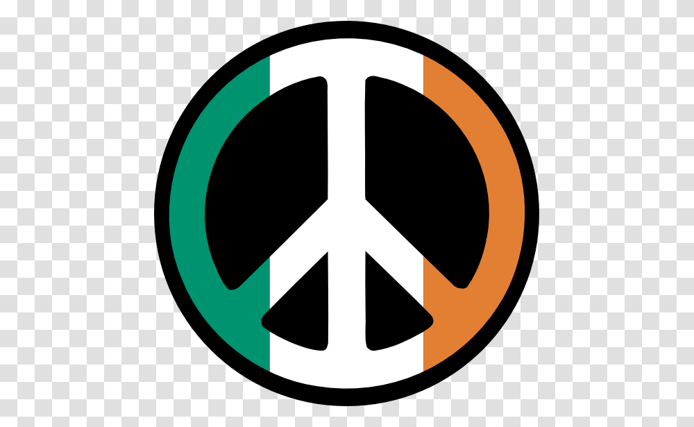 Clip Art Ireland Flag Peace Sign Saint Patricks, Logo, Trademark, Emblem Transparent Png
