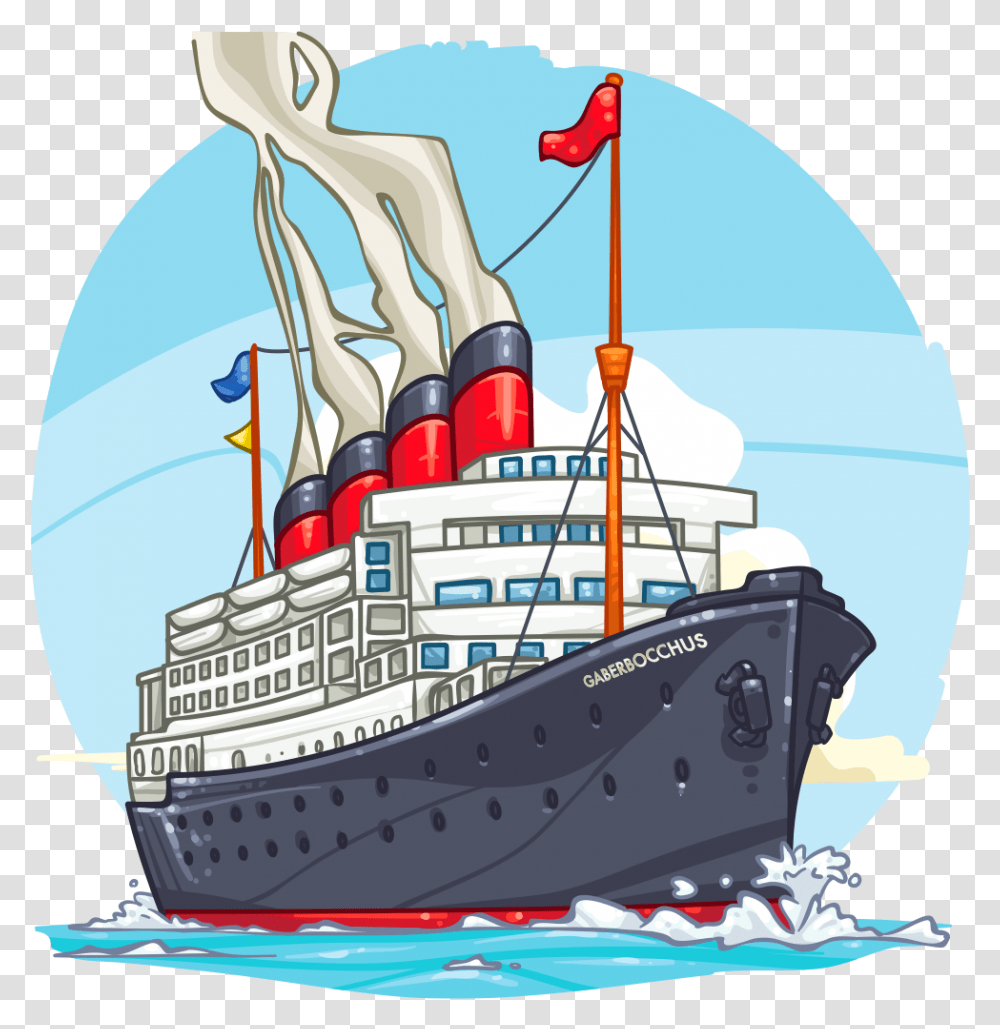 Clip Art Item Detail Ship Itembrowser Cruise Ship Cartoon, Boat, Vehicle, Transportation, Watercraft Transparent Png