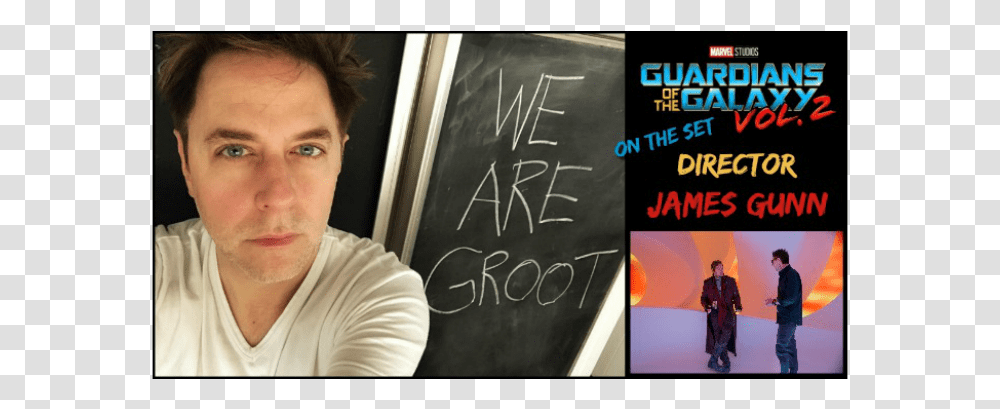 Clip Art James Gunn On Set Poster, Person, Human, Blackboard, Teacher Transparent Png