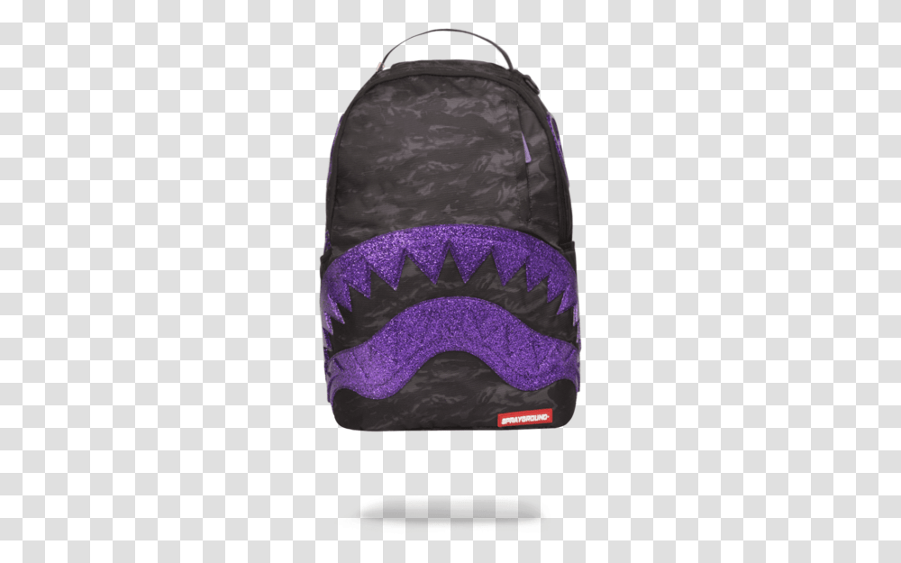 Clip Art Jansport Mesh Backpack Glitter Shark Sprayground, Bag, Purple, Cushion, Accessories Transparent Png