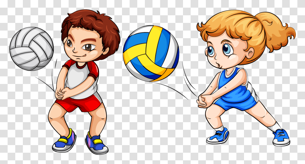 Clip Art Kids Playing Baseball Clipart Volleyball Sports Clipart, Sphere, Person, Human, People Transparent Png