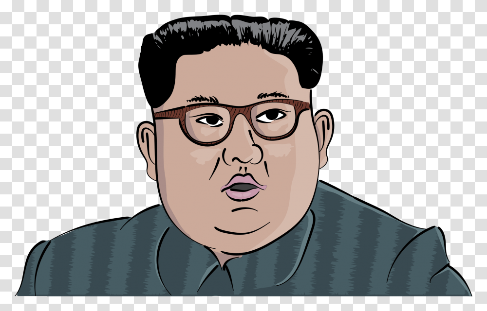 Clip Art Kim Jong Un Glasses, Head, Face, Person, Accessories Transparent Png