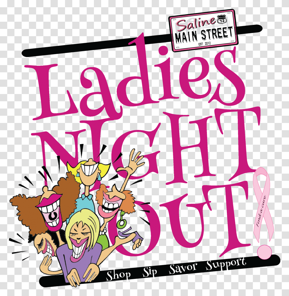 Clip Art Ladies Night Out, Poster, Advertisement, Flyer Transparent Png