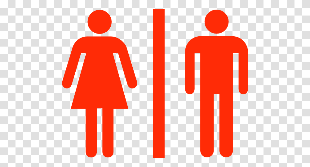 Clip Art Large Man Woman Bathroom Sign Vector Clip Art, Logo, Trademark Transparent Png
