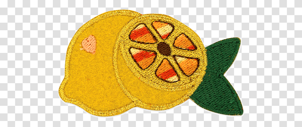Clip Art Lemon Patch Stitch, Rug, Plant, Logo Transparent Png