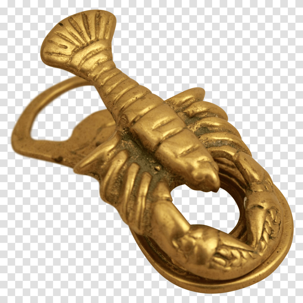 Clip Art Library Library Brass Lobster Bottle Opener Crocodile, Bronze, Screw, Machine, Gold Transparent Png