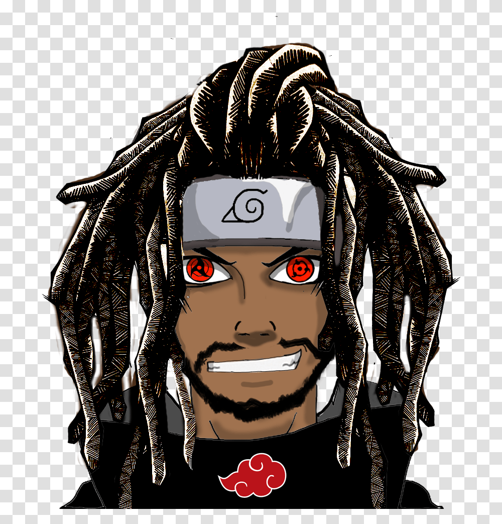 Clip Art Library Stock Black Anime Characters With Dreads, Face, Person, Head, Clothing Transparent Png