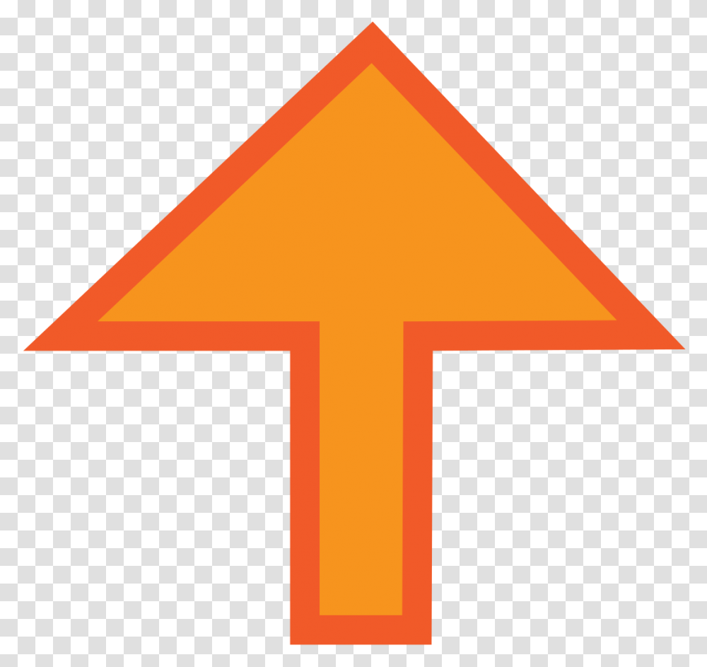 Clip Art Library Stock File Upwards Arrow Orange Stroke Sign, Cross, Triangle, Pattern Transparent Png