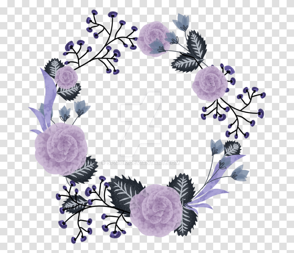Clip Art Library Wip By Spnick Purple Flower Wreath, Floral Design, Pattern, Plant Transparent Png