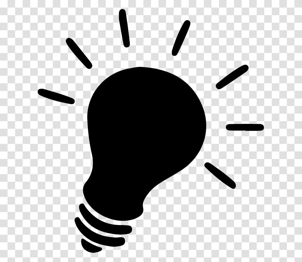 Clip Art Light Bulb Idea, Word, Number Transparent Png