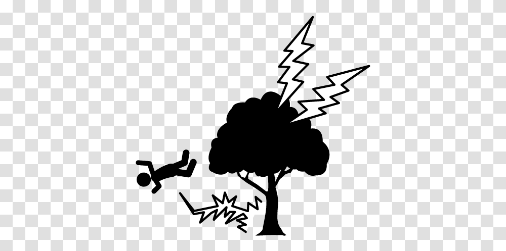 Clip Art Lightning Strike Illustration Accident Lightning Striking A Tree Clipart, Star Symbol, Poster, Advertisement Transparent Png