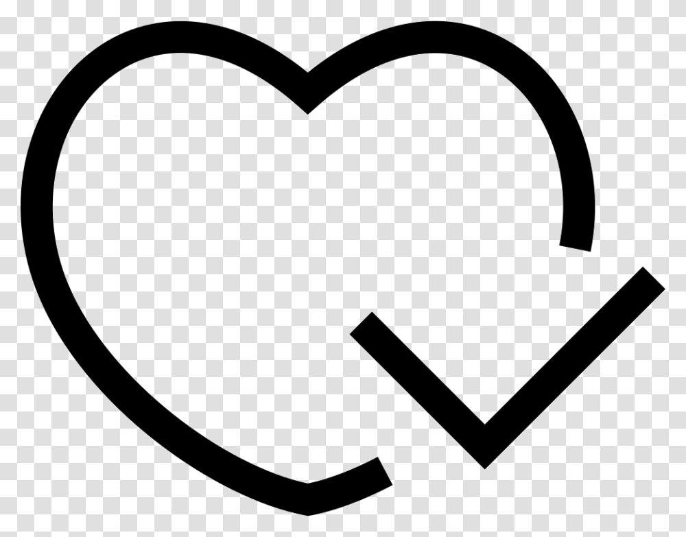 Clip Art Line Love Black Heart Heart, Stencil, Mustache Transparent Png