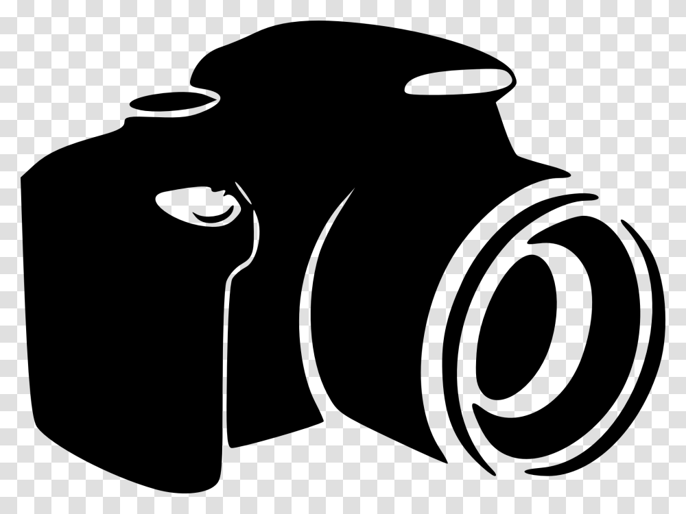 Clip Art Logo Camera Photography Black And White Logo, Electronics, Video Camera, Digital Camera, Stencil Transparent Png