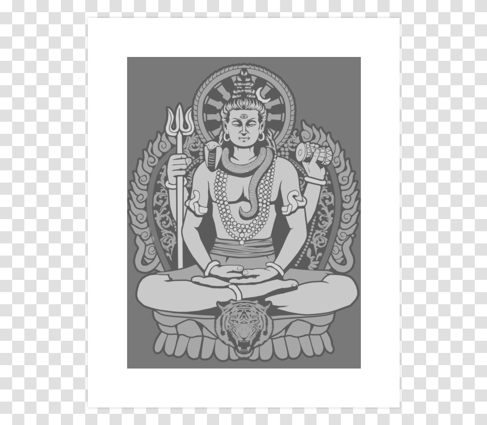 Clip Art Lord Art Print Stuff Lord Shiva Shirt, Worship, Buddha, Person, Statue Transparent Png