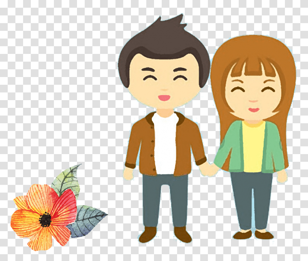 Clip Art Love Holding Hands Transprent Couple Holding Hands Cartoon, Person, Human, People Transparent Png