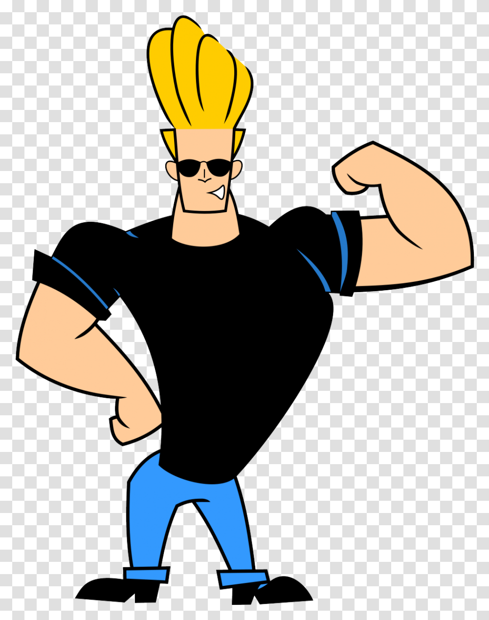 Clip Art Male Cartoon Pictures Johnny Bravo, Person, Human, Ninja, Hand Transparent Png